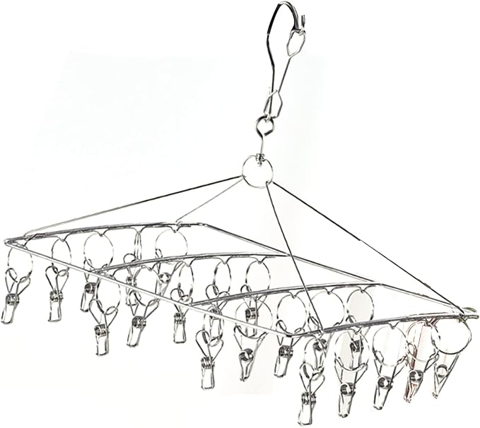 Clothes Drying Racks Hangers, Clothes Drying Hanger Stainless Steel Multi by Milltrip