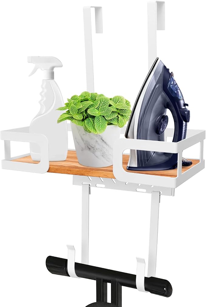 Ironing Board Holder Wall Mount, T and V Shape Ironing Board Hanger Multi Use by ZJMCAJY