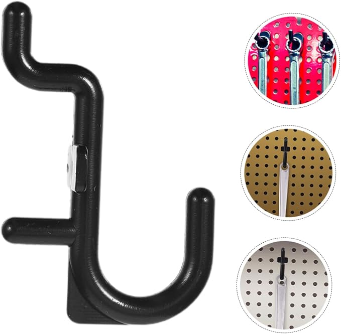 100Pcs J Hooks for Pegboard System Heavy Duty Storage Hooks for Tools and - Image 7