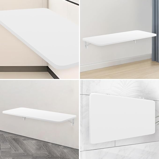 Wall-Mounted Folding Table -Folding Wall Table 100X50cm/39.4"×19.7", - Image 8