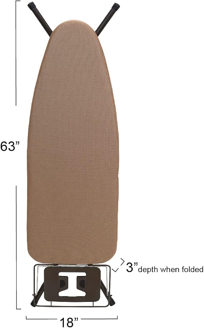 Household Essentials Mega Wide Top Ironing Board, Steel Top Ironing Board - Image 4