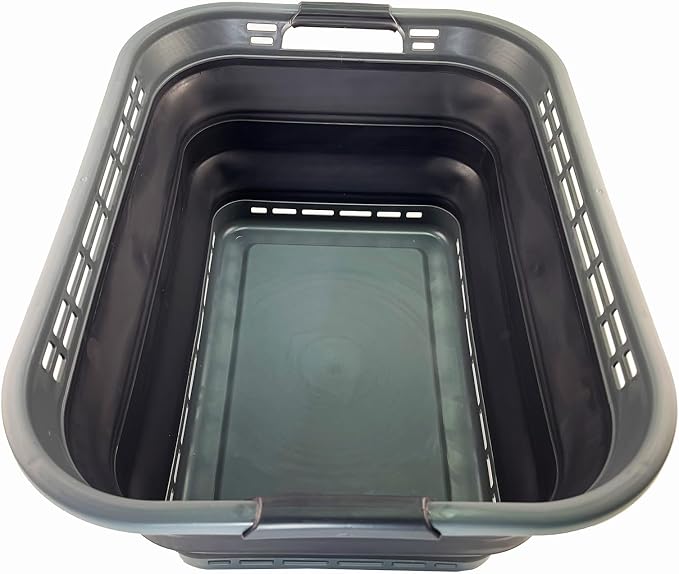 SAMMART 42L Collapsible Plastic Laundry Basket by SAMMART