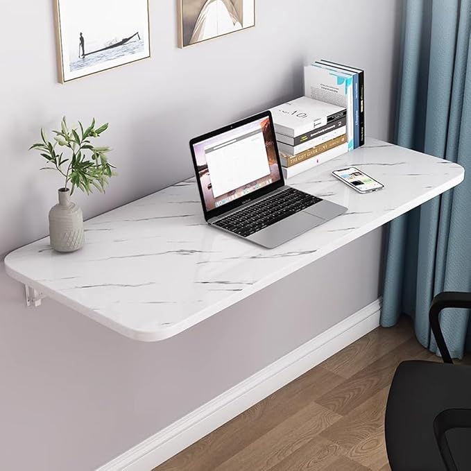Floating Desk Laundry Folding Wall Table 32" 36" 47" Invisible Murphy Desk by Unknown