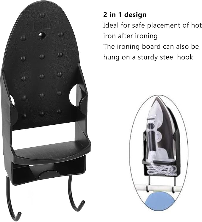 Over The Door Ironing Board Rack Electric Iron Holder - Image 5