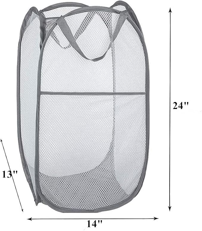 Portable Mesh Popup Laundry Hamper - Image 3