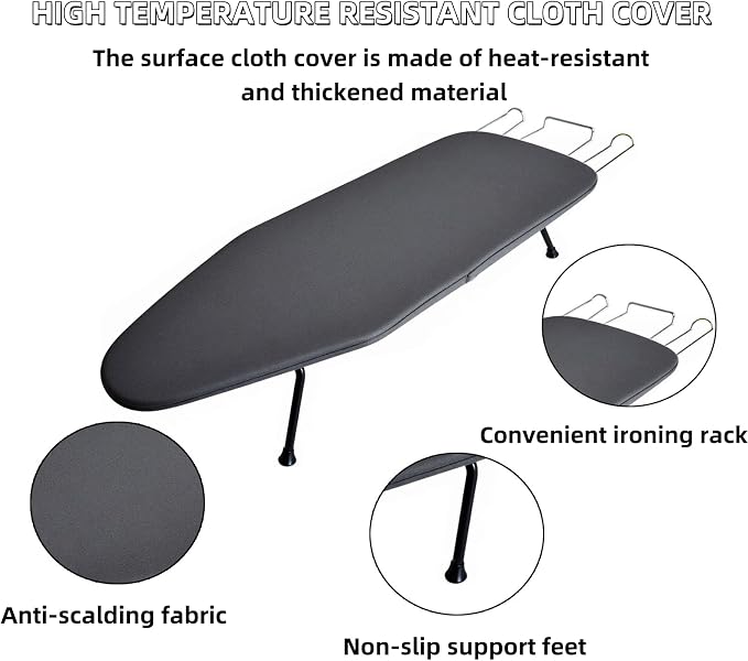 Compact Foldable Tabletop Ironing Board - - Image 5