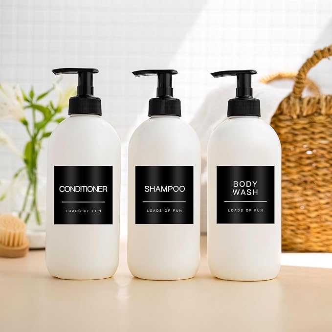 Bathroom Label Stickers for Organizing, Waterproof Label Stickers for Bottles - Image 5