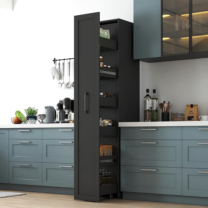 6 Tier Slim Rolling Storage Cart by Unknown