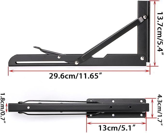 Sumnacon Sturdy Folding Shelf Brackets - Image 2