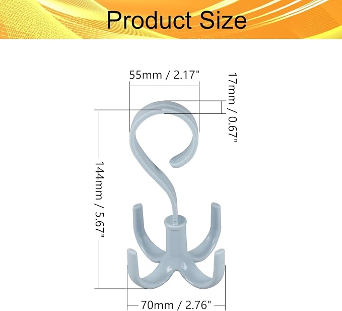 2Pcs Rotating Belt Hanger 360 Degrees Rotatable Organizer - Image 2