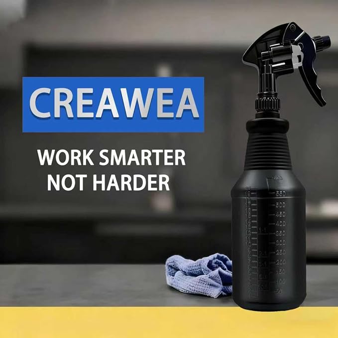 4 Pack Plastic Spray Bottles Black 24 oz Heavy Duty Opaque Spray Bottles UV - Image 6
