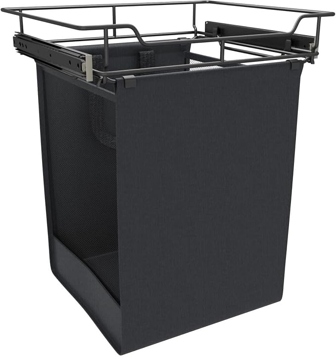 Rev-A-Shelf CSOHSL-18-1 Sidelines 18"W x 21"H Pull Out Laundry Clothes Hamper by Rev-A-Shelf