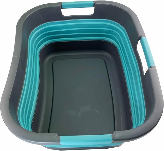 SAMMART 30L Collapsible Plastic Laundry Basket by SAMMART