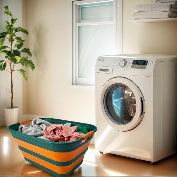 SAMMART Collapsible Plastic Laundry Basket - Image 6