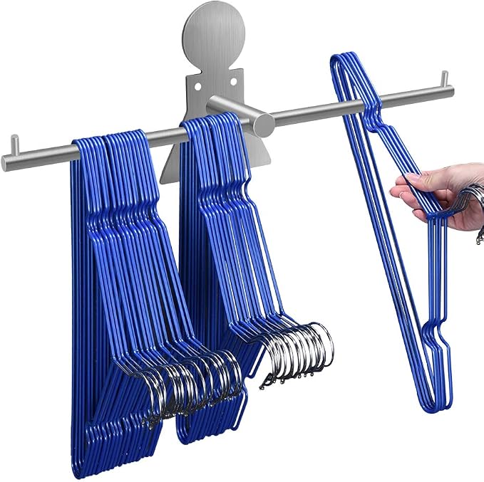 Picowe Clothes Hangers Storage Stacker Rack Holder Organizer, Wall Mounted by Picowe