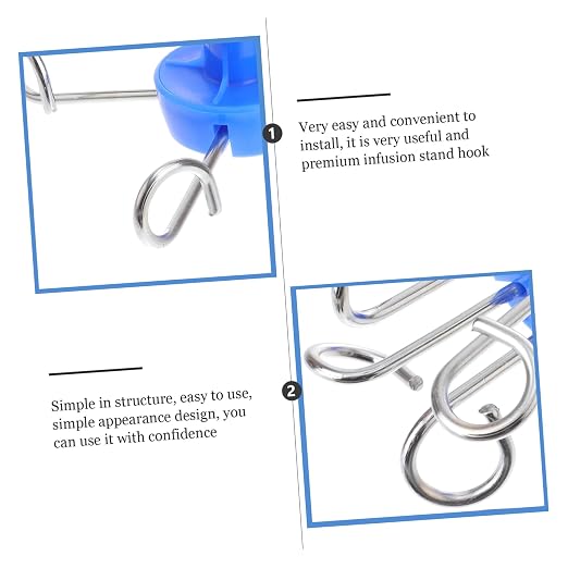 Stainless Steel Vertical Infusion Rack Hook and Lightweight Hanging Hook - Image 3