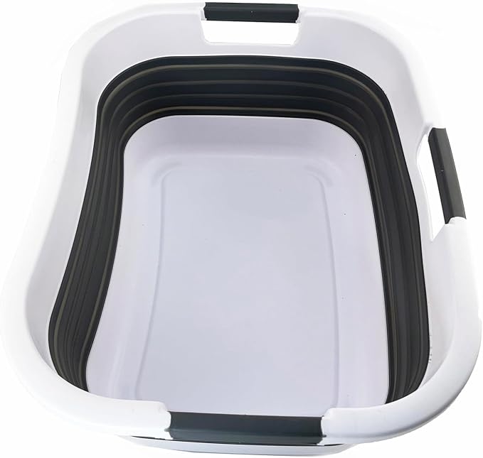SAMMART 30L Collapsible Plastic Laundry Basket by SAMMART