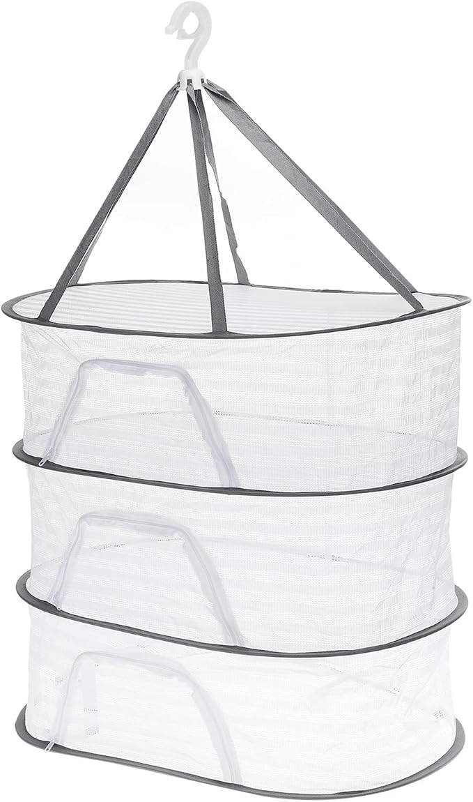 PATIKIL Folded Mesh Clothes Hanging Dryer, 3-Tier Sweater Drying Rack Folding by PATIKIL