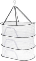 PATIKIL Folded Mesh Clothes Hanging Dryer, 3-Tier Sweater Drying Rack Folding by PATIKIL