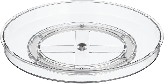 mDesign Lazy Susan Turntable Plastic Spinner - Image 8