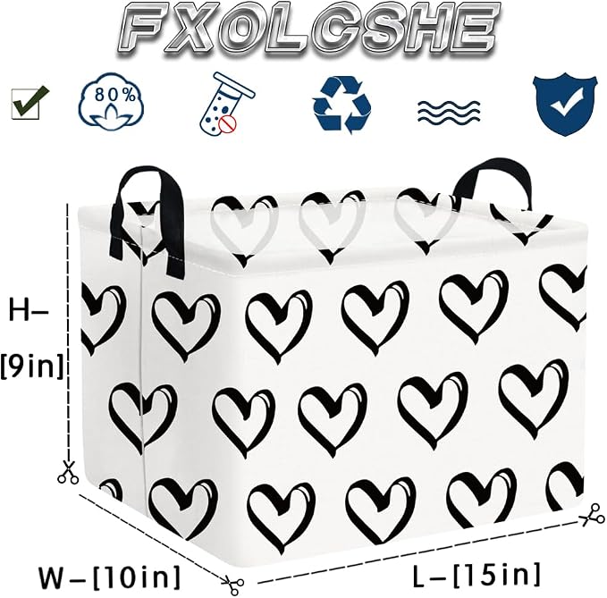 FXOLCSHE Valentines Day Gift Basket Empty, Baby Girl Baskets, Bins - Image 7
