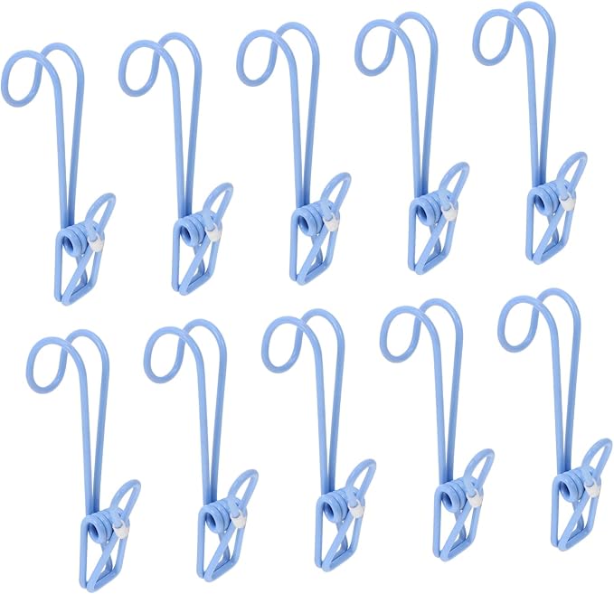 NUOBESTY 10PCS Plastic-Coated Clothes Pins by NUOBESTY