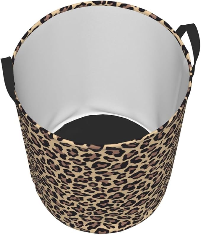 Leopard Print Animal Cheetah Laundry Hamper Bag - Image 2
