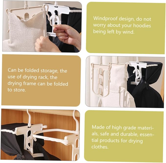 Rotatable Plastic Clothes Drying Rack - Image 5