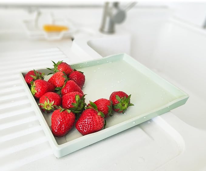 Green Small Serving Tray, Countertop Organizer - Image 3