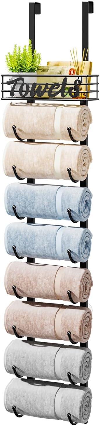 HapiRm Towel Racks for Bathroom Storage by HapiRm