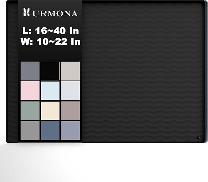 URMONA 22'' x 22'' Waterproof Silicone Under Sink Mat Cabinet and Counter by URMONA