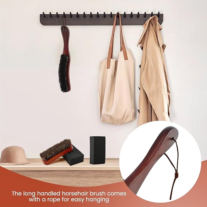 4Pcs Horsehair Felt Hat Brush Kit - Image 7