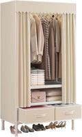 Portable Closet, Garment Rack, Heavy Duty Clothes Rack by WEALTHYHEART