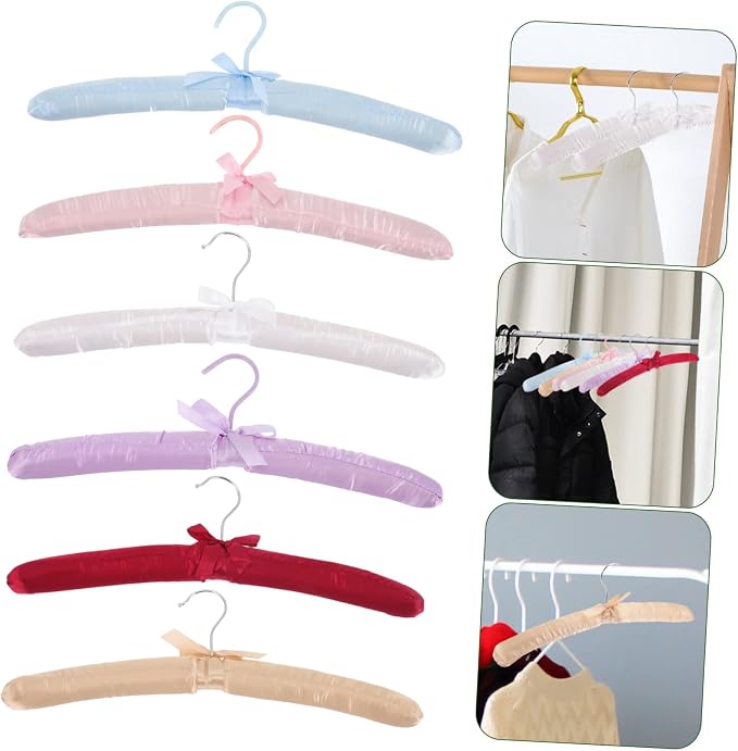6pcs Padded Hangers Non- Satin Clothes Hangers - Image 7