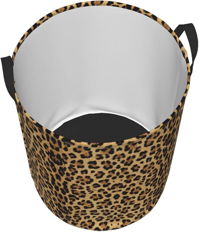 Leopard Print Laundry Hamper Bag - Image 2
