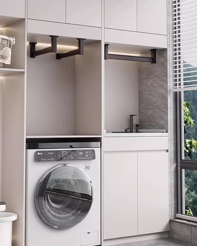 Closet Rod Top Mounted Wardrobe Bar Holder - Image 5