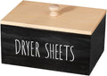 zoocatia Laundry Room Decor Dryer Sheet Container Wood Detergent Dispenser by zoocatia