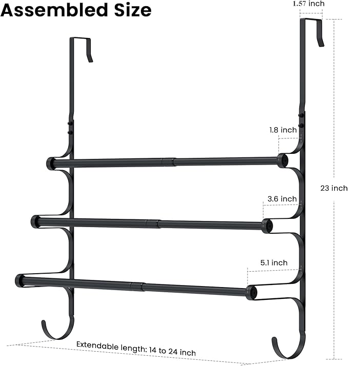 Over The Door Towel Rack, Over Door Towel Rack - Image 2
