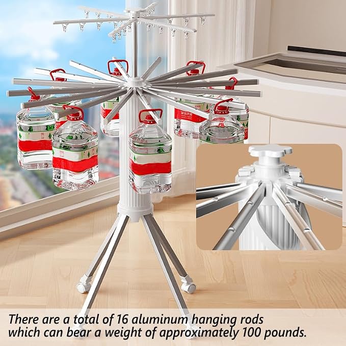 Clothes Drying Rack Foldable Outdoor Indoor, Drying Rack Clothing Collapsible - Image 6