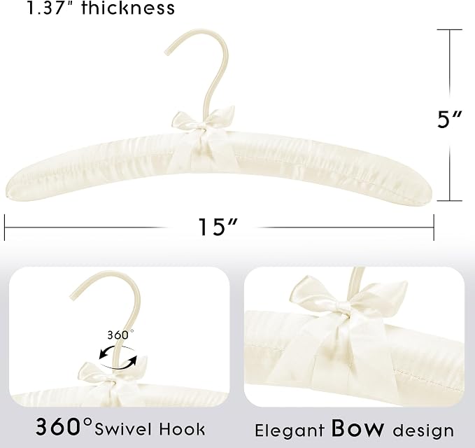Women's Satin Padded Hangers - Image 4