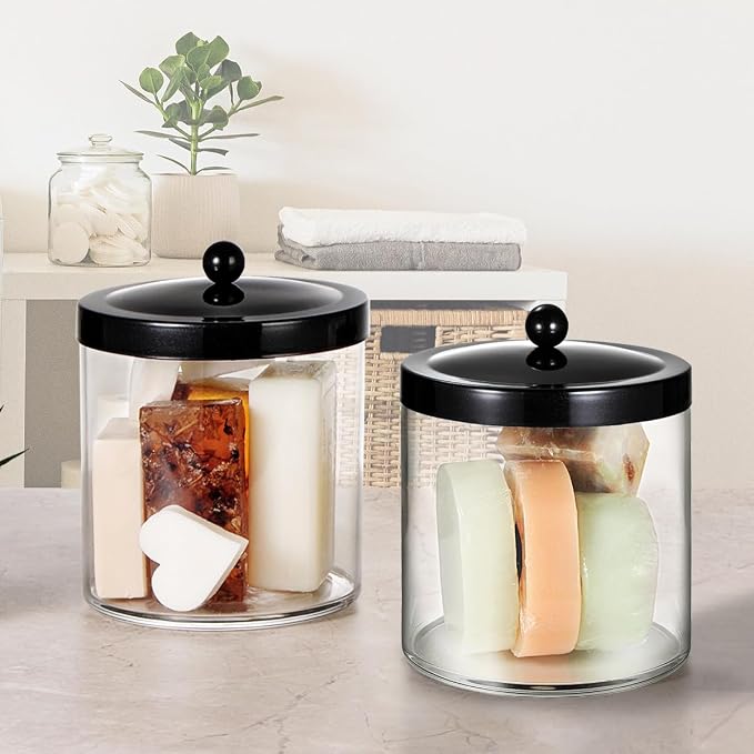 3 Pack 50 Oz Large Plastic Apothecary Jar - Image 7