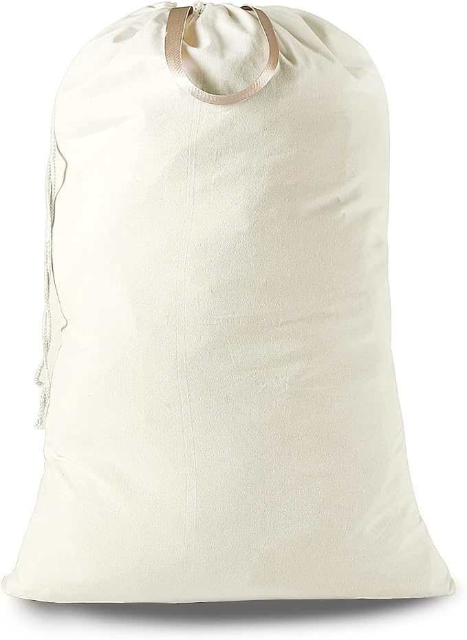 Heavy Duty Laundry Bag with Drawstring and Handle, Extra Large Travel Dirty by SANFERGE