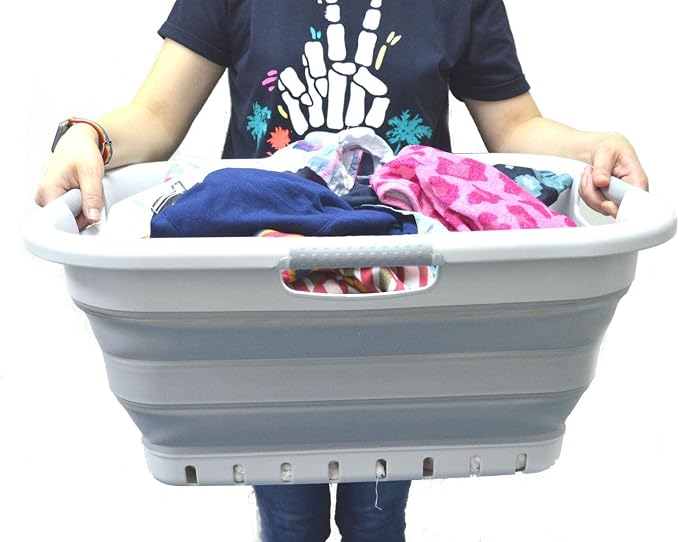 SAMMART 41L Collapsible Plastic Laundry Basket - Image 6