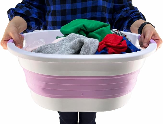 SAMMART 23L Collapsible Plastic Laundry Basket - Image 7