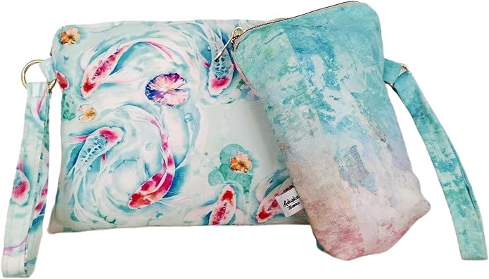 ADUSKA HOME Double Set, and Splash-Proof Makeup Pouch, Waterproof lining by ADU%C5%9EKAHOME