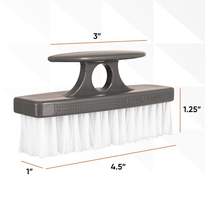 Superio Nail Brush for Cleaning Fingernails, Nail Scrubber - Image 2