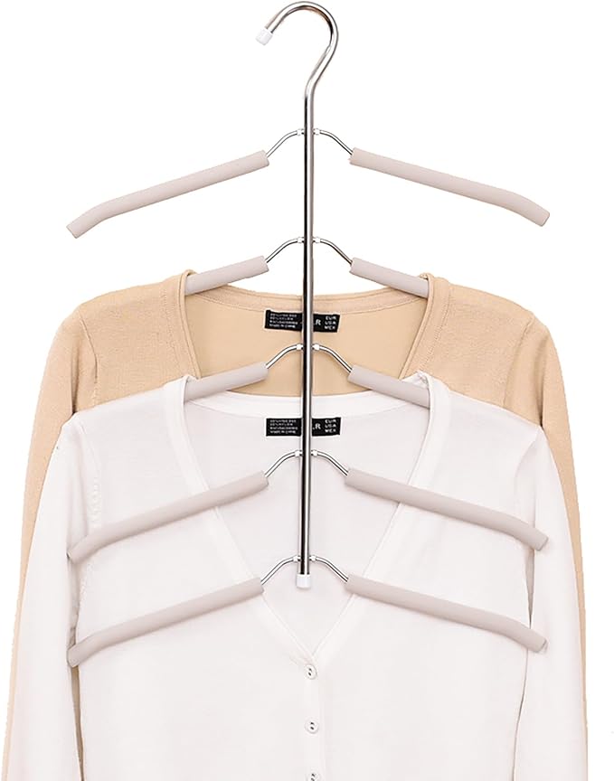 3 Pack 5 in 1 Hangers Blouse Tree Hangers Non Slip Space Saving Clothes Hanger - Image 2