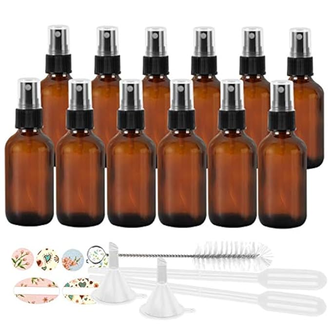 STARSIDE 4 oz Amber Glass Spray Bottles by STARSIDE