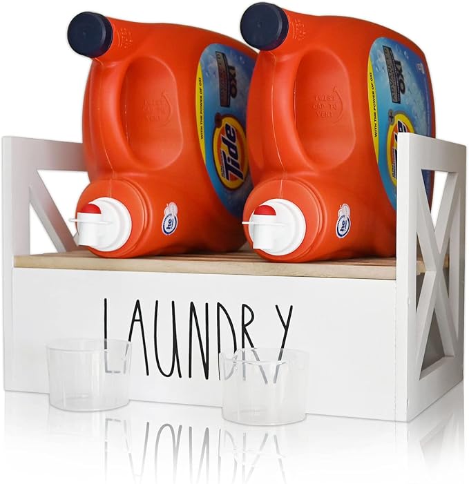 CHONIC Detergent Holder for Laundry Room, Farmhouse Dispenser, Liquid Soap by CHONIC