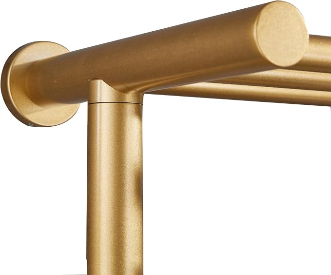 Gold Heated Towel Warmer Rack, Electric Heated Towel Drying Rack - Image 5